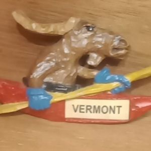 Vtg Vermont Souvenir Fridge Magnet